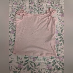 Hollister Small Light Pink Top With Bows